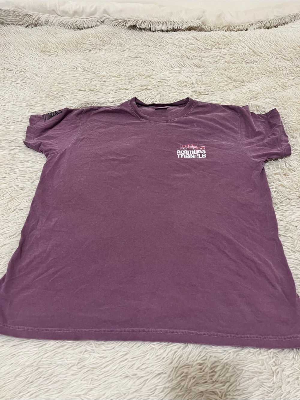 Comfort Colors Bermuda Triangle Graphic Tee - Plum